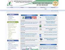 Tablet Screenshot of courrier.mefb.gov.mg